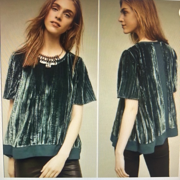 Anthropologie Maeve Velvet Top - Picture 8 of 8